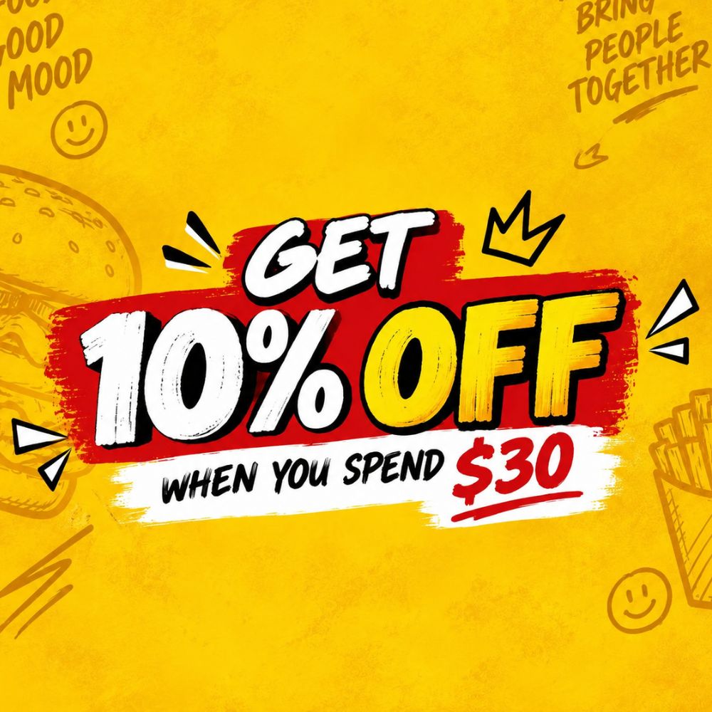 Get 10% Off When You Spend $30!